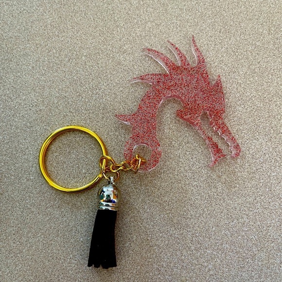Hand Crafted Other - Handmade Dragon Head Keychain